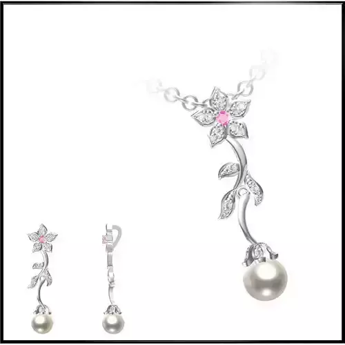 JCD Format Personalized pearl pendant jcd jewelry design