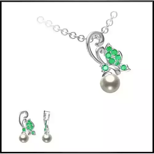 JCD Format Personalized pearl pendant jcd design