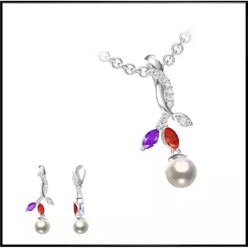 JCD Format Personalized pearl pendant jcd