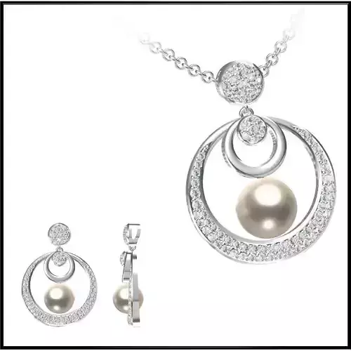 JCD Personalized diamond pearl pendant jewelry jcd institute