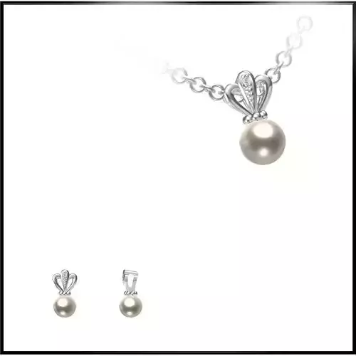 JCD Format Personalized diamond pearl pendant esign price