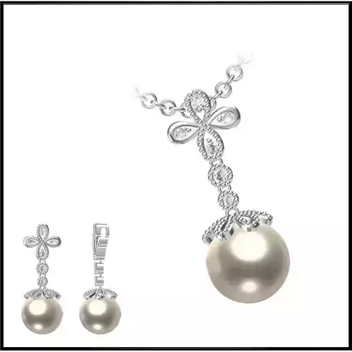 JCD Format Minimalist pearl pendant types of jewelry files