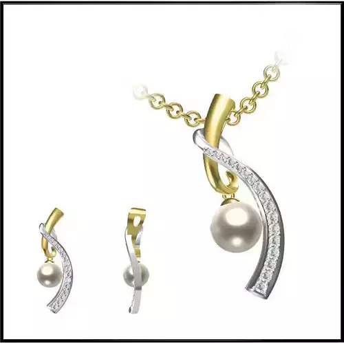 JCD Format Minimalist pearl pendant jewelry jcd