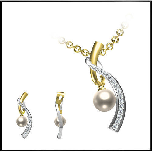 JCD Format Minimalist pearl pendant jewelry jcd 3D print model