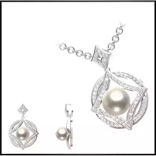JCD Format Minimalist pearl pendant jewellery jcd design