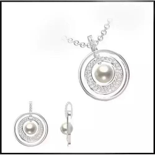 JCD Format Minimalist pearl pendant jcd jewelry
