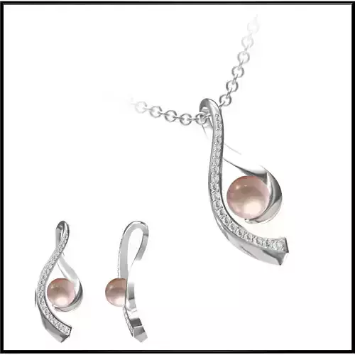 JCD Format Minimalist pearl pendant for sale jewelry files