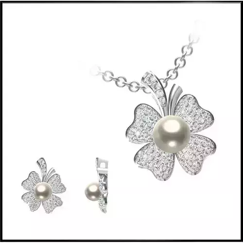 JCD Format Minimalist pearl pendant files jewelry