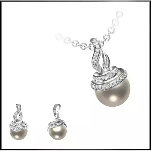 JCD Format Excellent pearl pendant types of jewelry files
