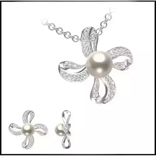 JCD Format Excellent pearl pendant jewelers file set