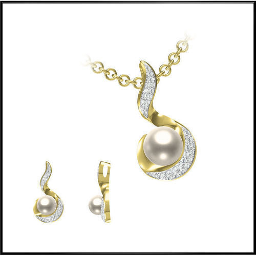 JCD Format Excellent pearl pendant jcd jewelry design 3D print model