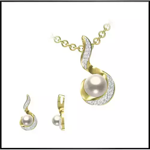 JCD Format Excellent pearl pendant jcd jewelry design