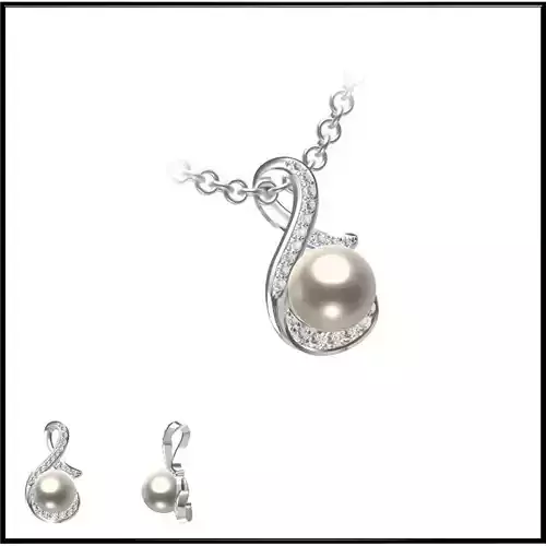 JCD Format Excellent pearl pendant jcd jewellery design course