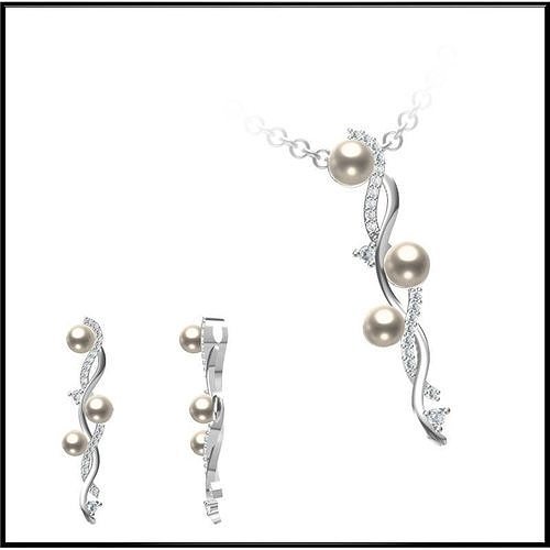 JCD Format Elegant gold pearl pendant jewelry design 3D print model