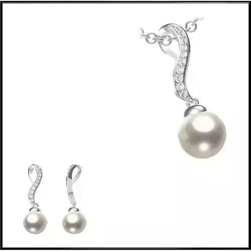 JCD Format  Custom jewelry pearl pendant files for sale 