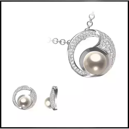 JCD Format  Custom jewelry pearl pendant jewellery design