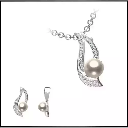 JCD Format  Custom jewelry pearl pendant jcd jewellery design 