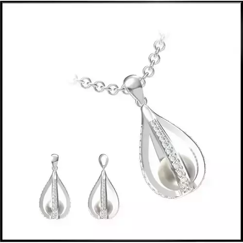 JCD Format  Custom jewelry pearl pendant for sale jewelry files