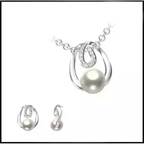 JCD Format Custom jewelry pearl pendant files jewelry