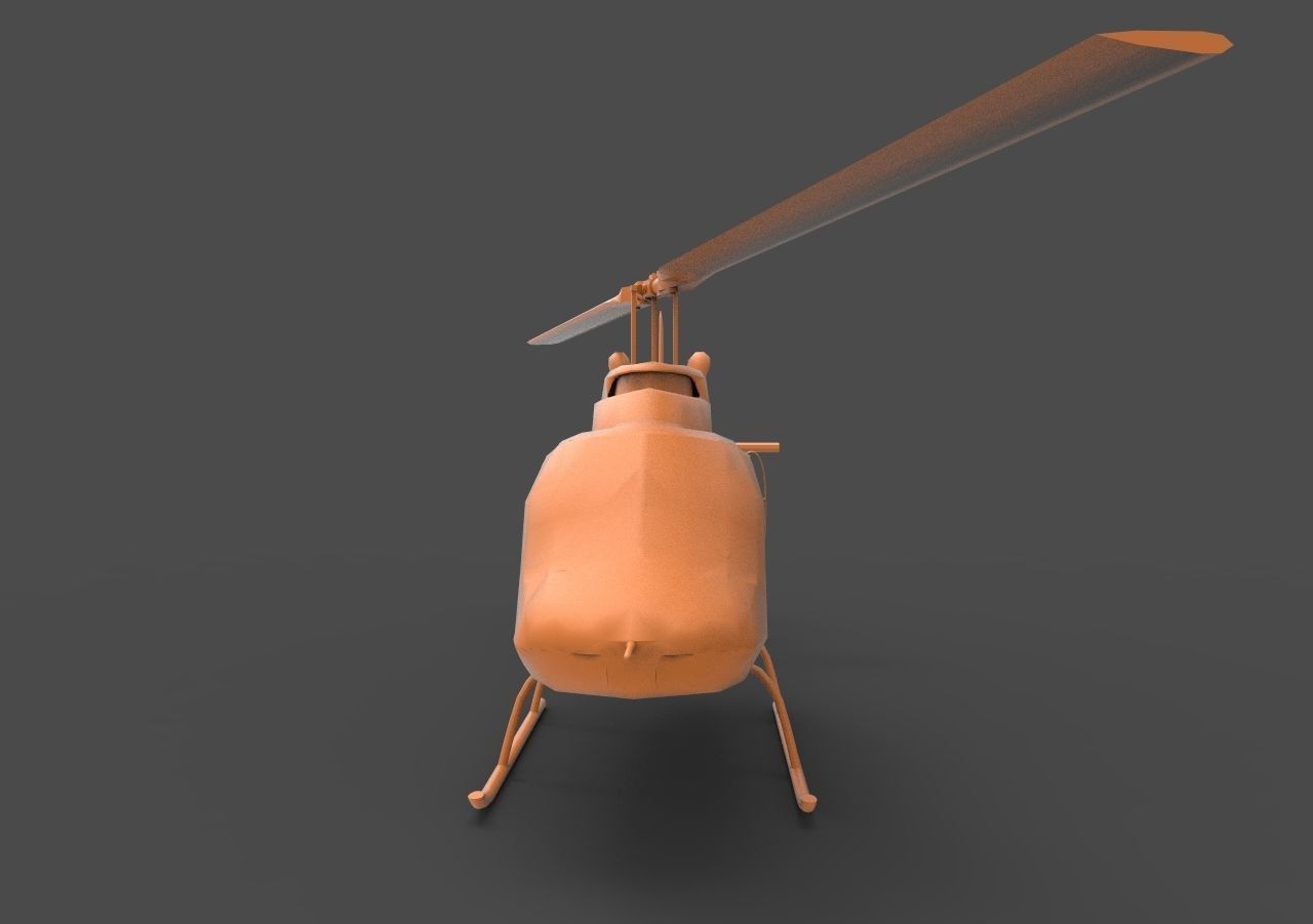 bell helicopter 3D print model_1