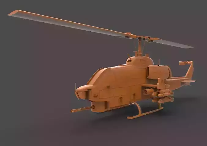 AH 1 Helicopter 3D print model