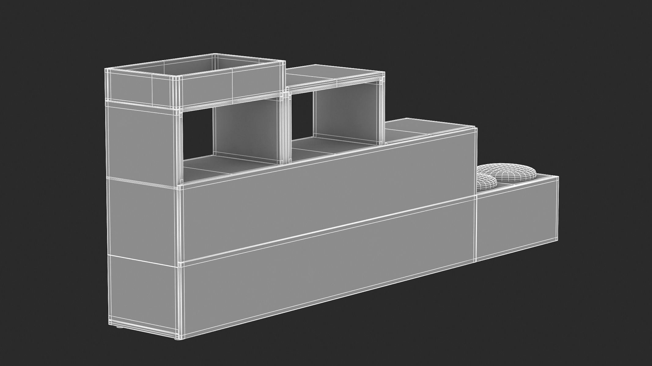 Herman Miller Storage Cabinet Meridian 2 3D model_14