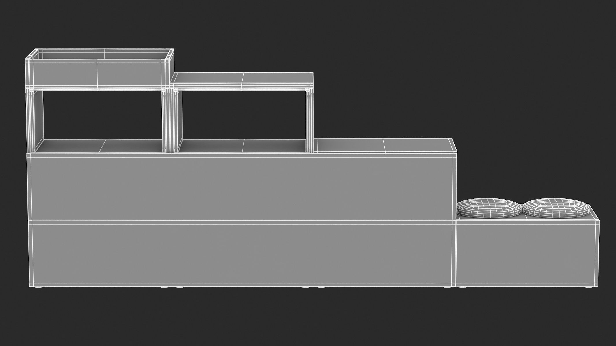 Herman Miller Storage Cabinet Meridian 2 3D model_13
