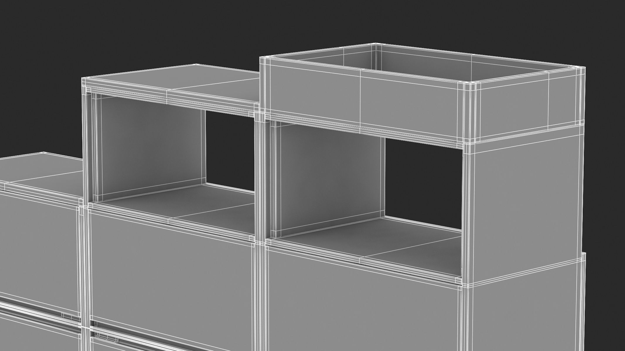 Herman Miller Storage Cabinet Meridian 2 3D model_16