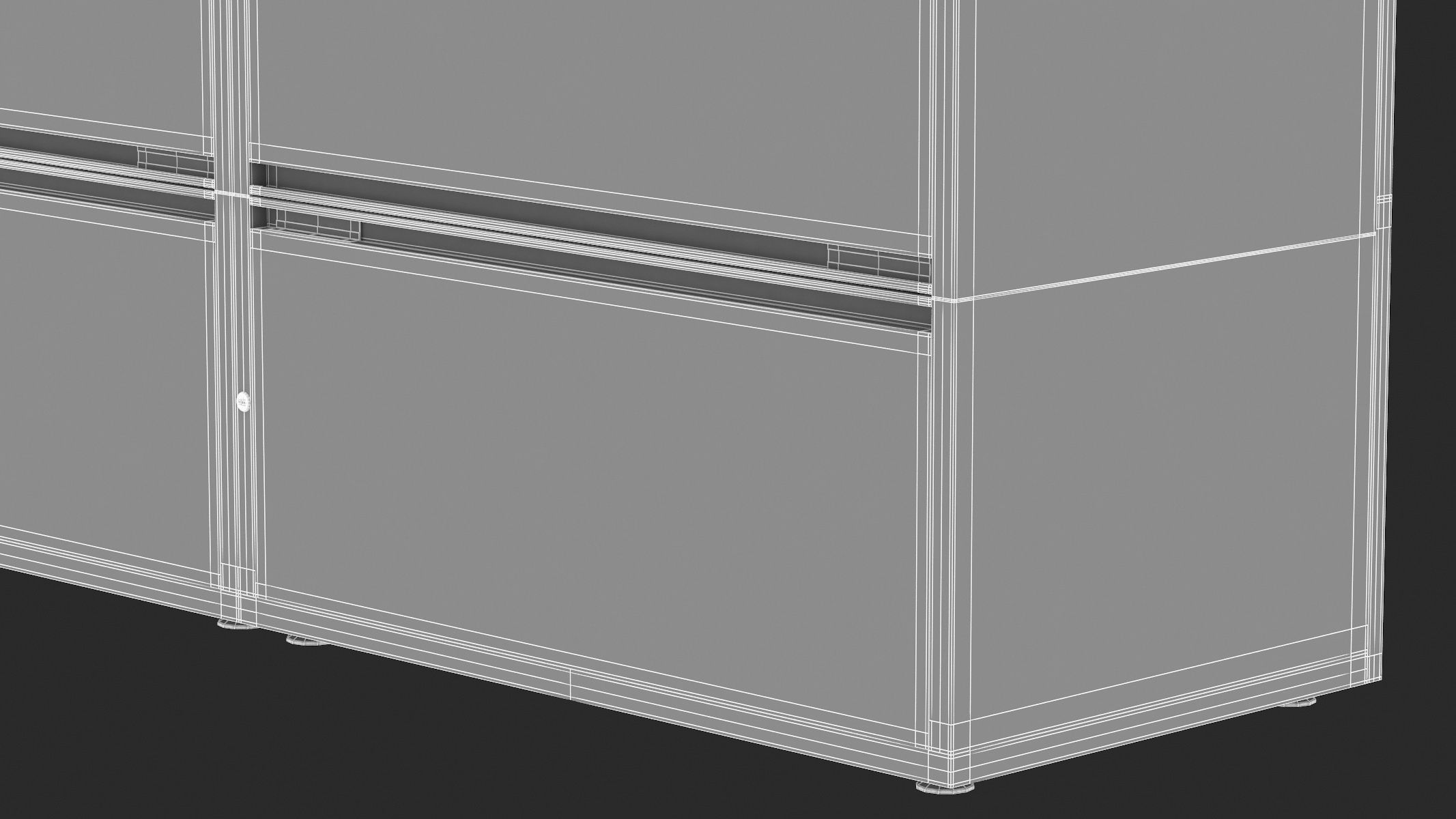 Herman Miller Storage Cabinet Meridian 2 3D model_17