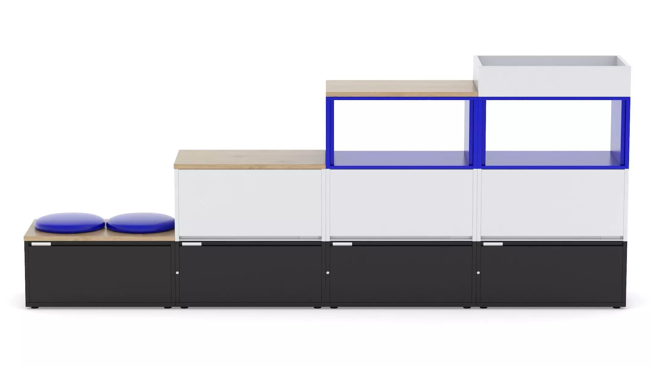 Herman Miller Storage Cabinet Meridian 2 3D model_0