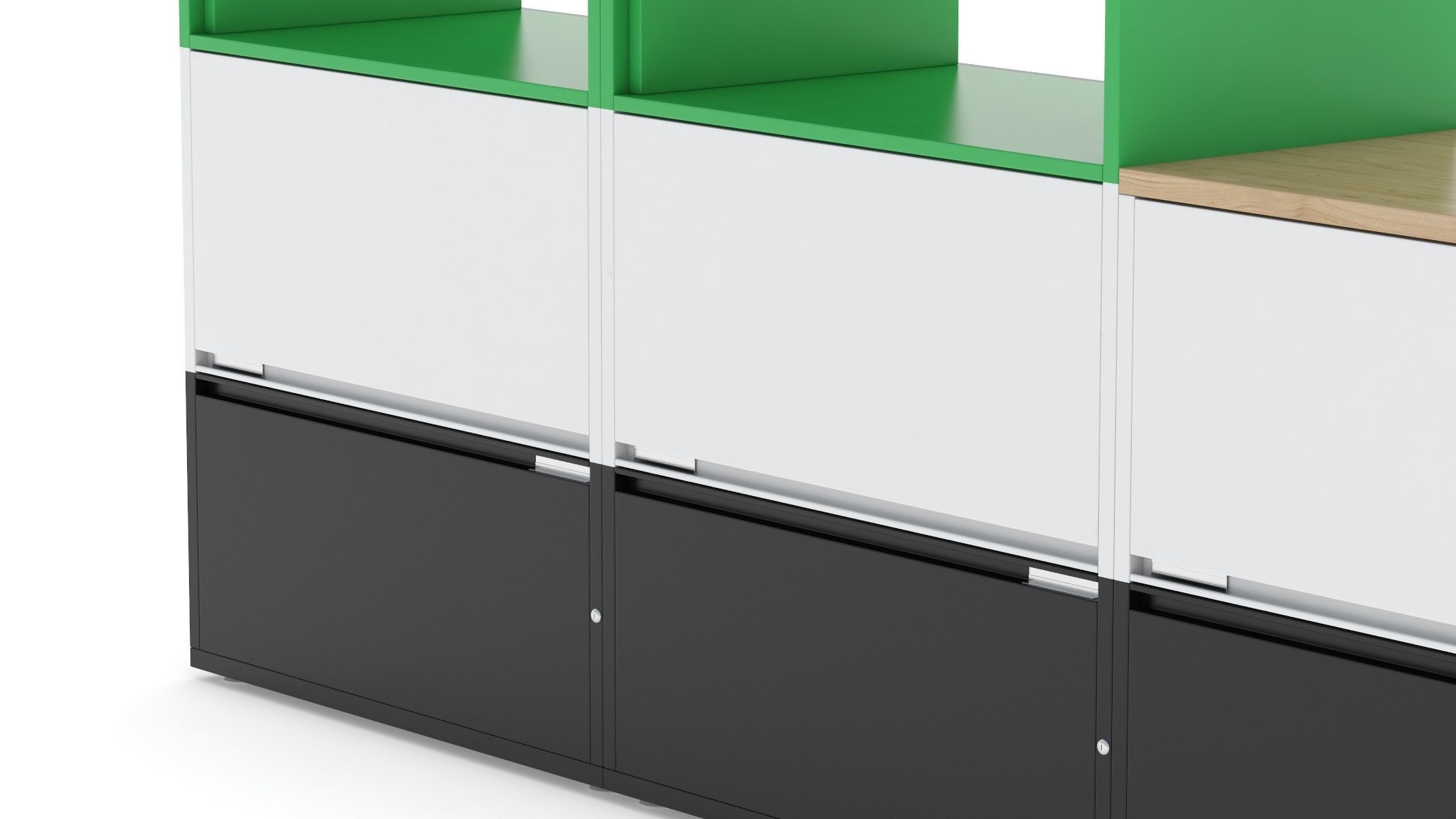 Herman Miller Storage Cabinet Meridian 3 3D model_8