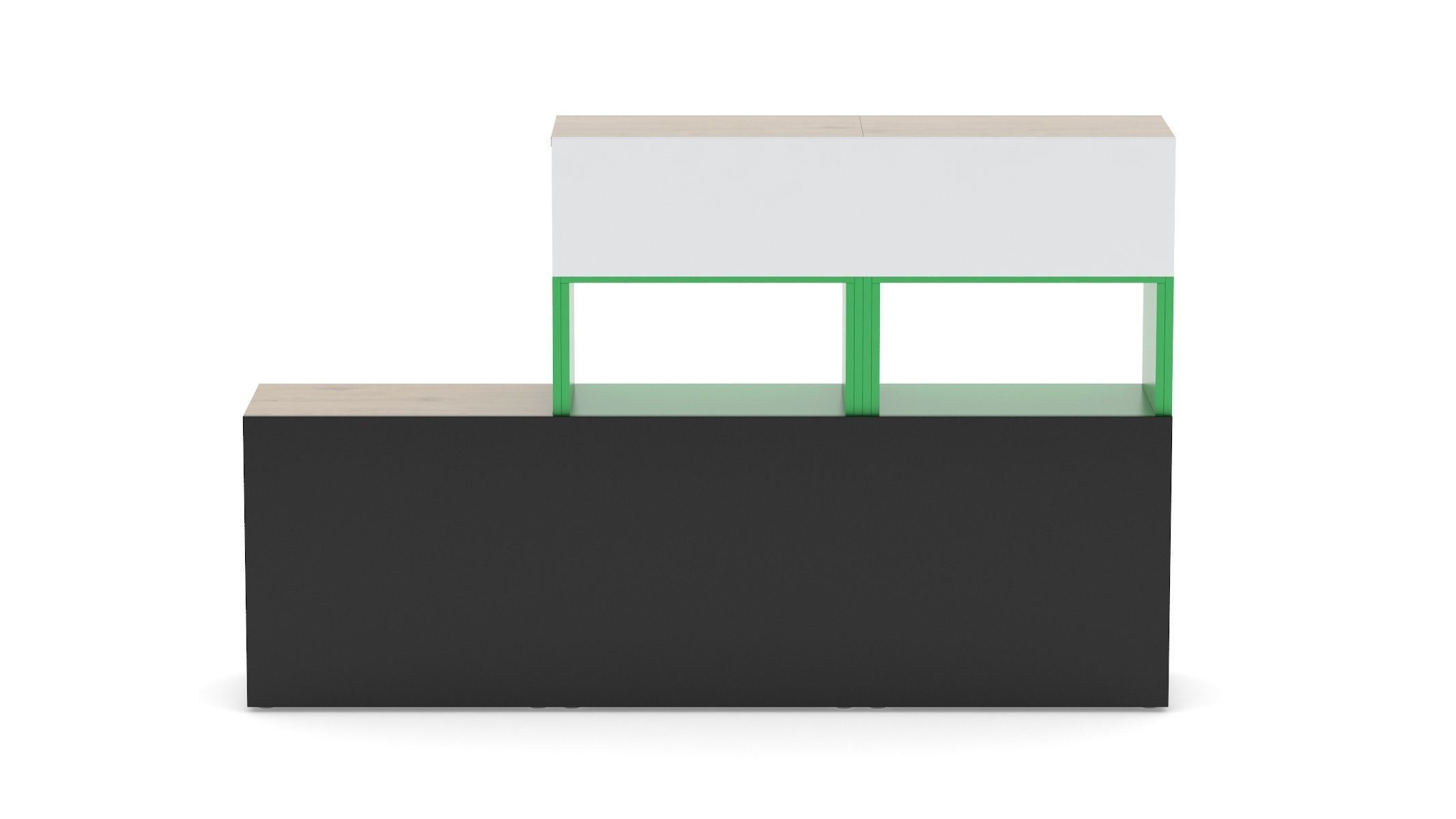 Herman Miller Storage Cabinet Meridian 3 3D model_3