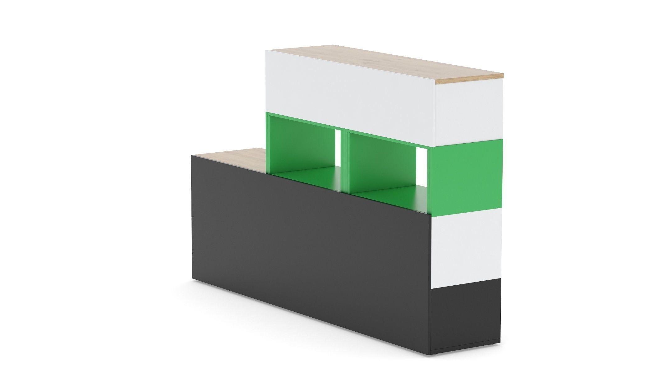 Herman Miller Storage Cabinet Meridian 3 3D model_2