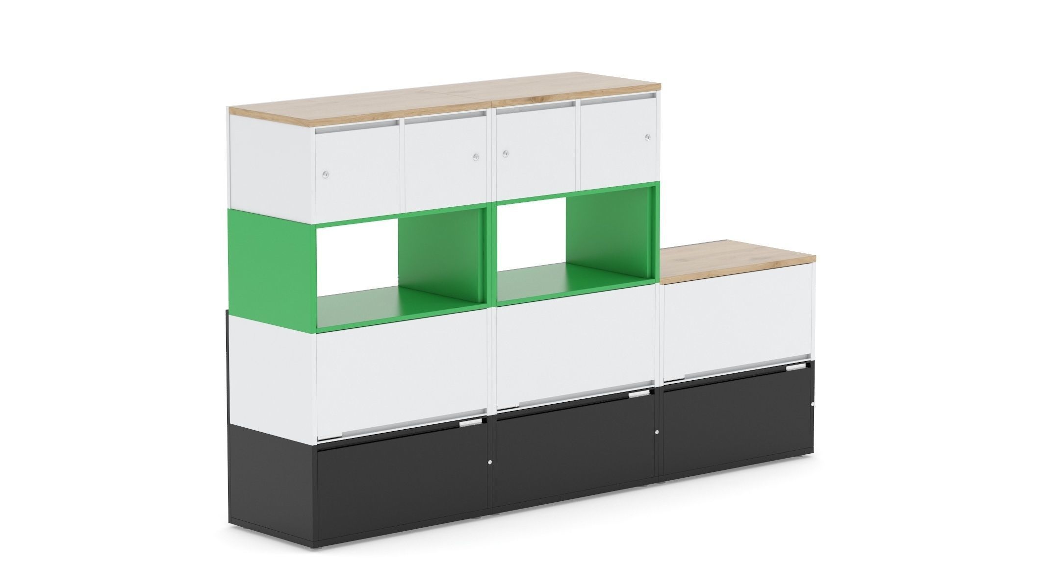 Herman Miller Storage Cabinet Meridian 3 3D model_1