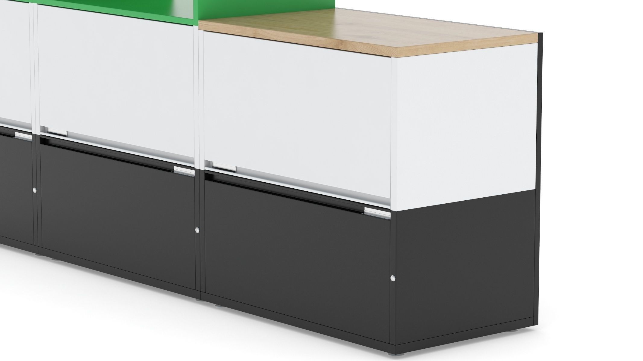 Herman Miller Storage Cabinet Meridian 3 3D model_6