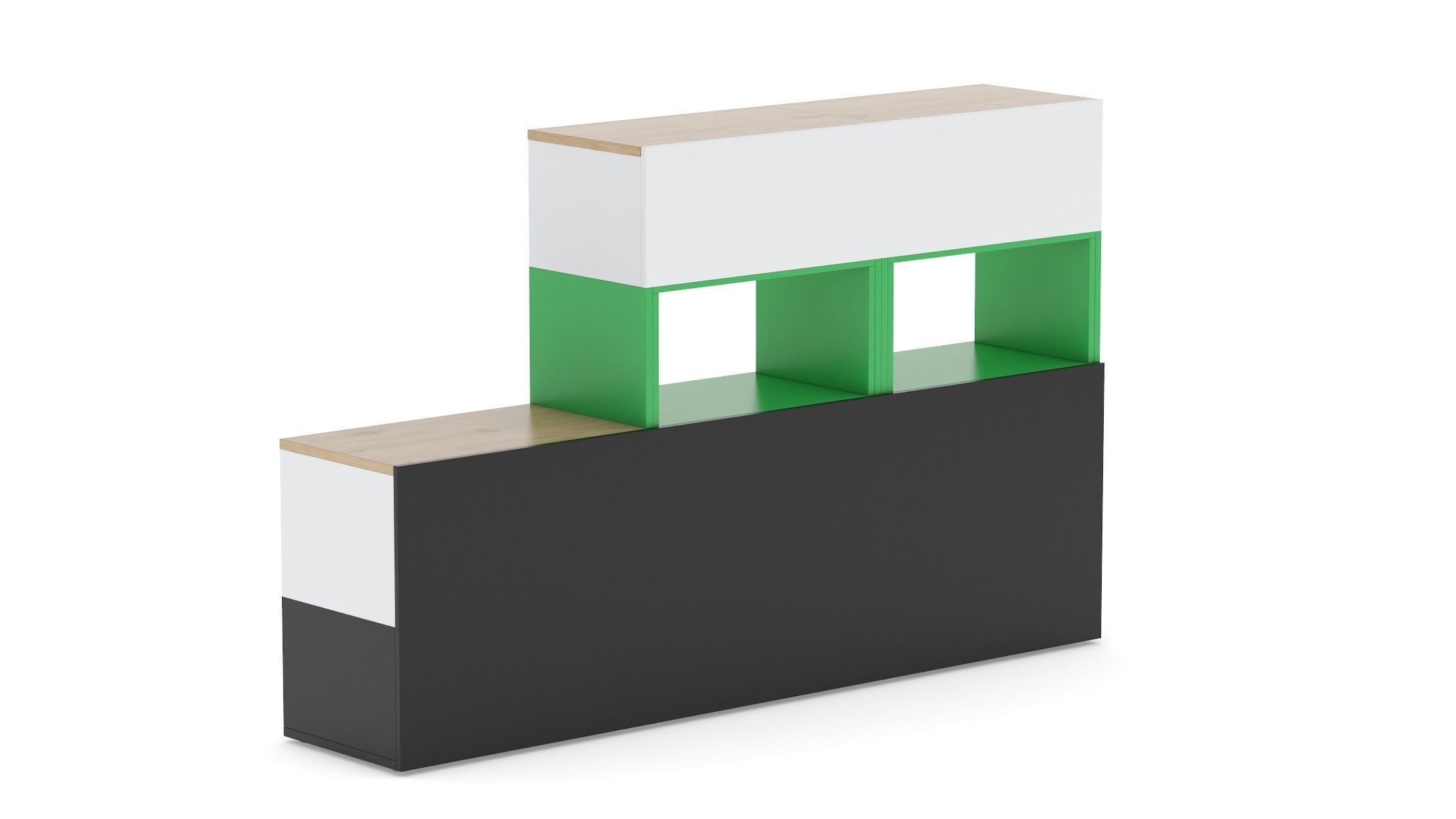 Herman Miller Storage Cabinet Meridian 3 3D model_4