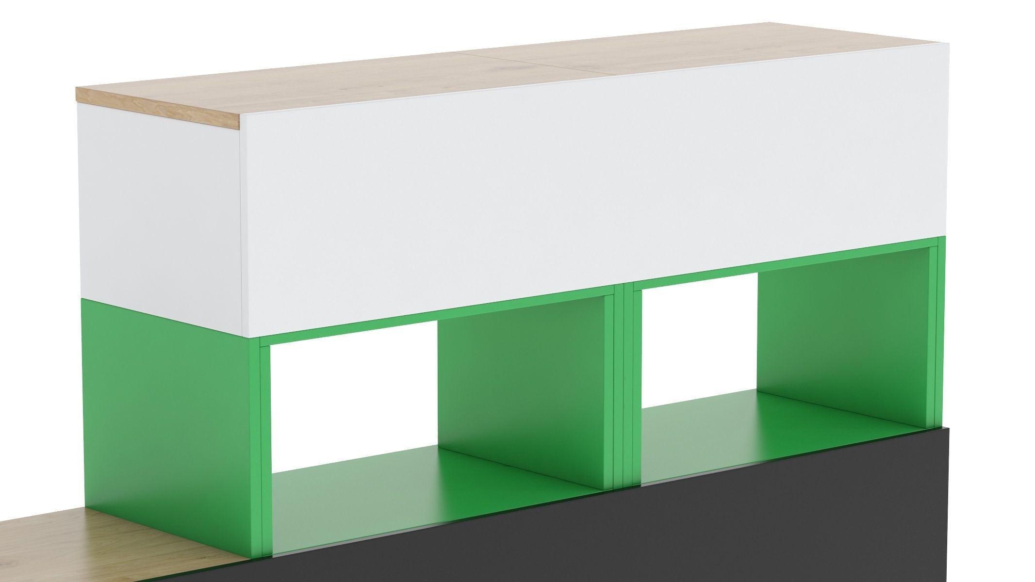 Herman Miller Storage Cabinet Meridian 3 3D model_5