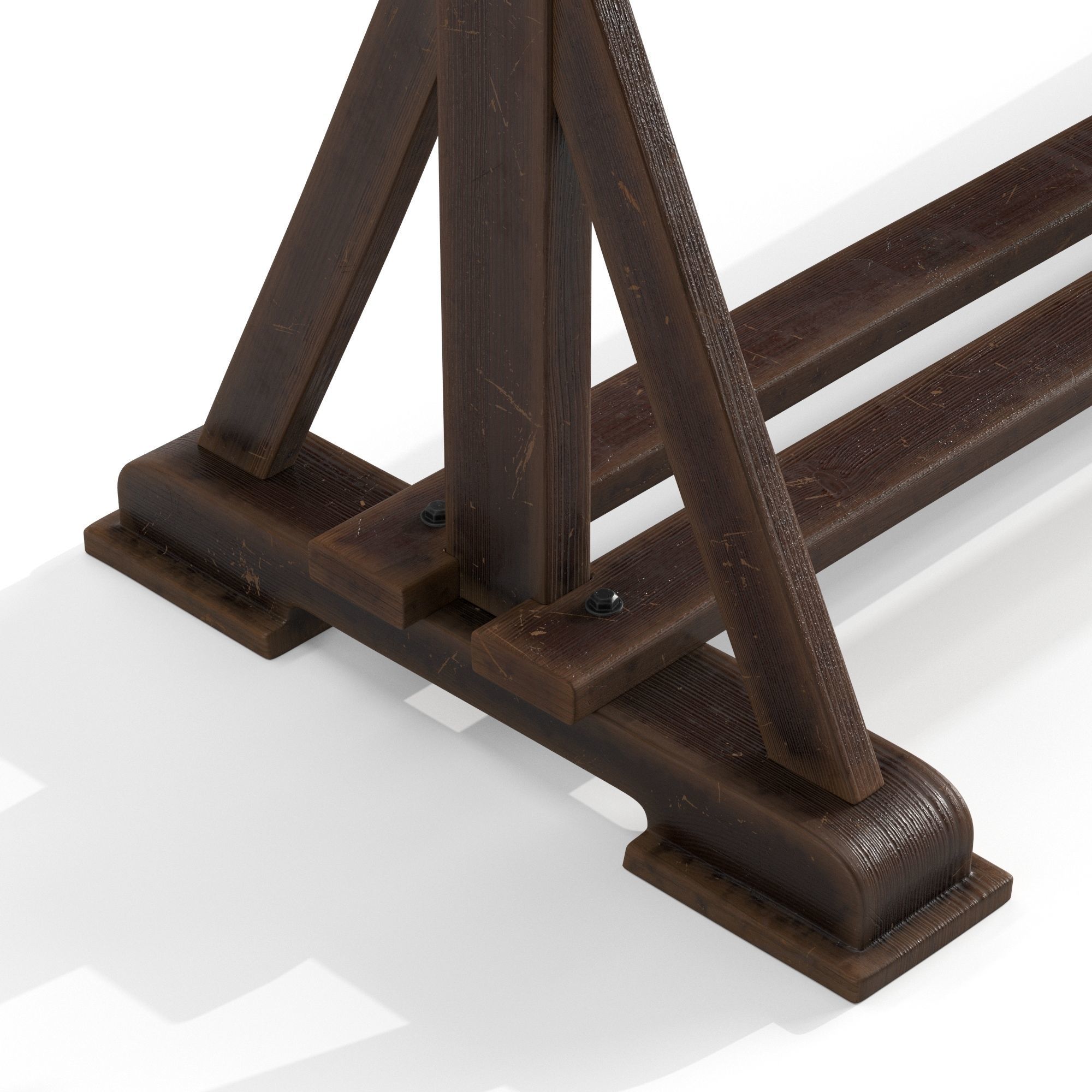 Drafting Table with Blackboard 3D model_5