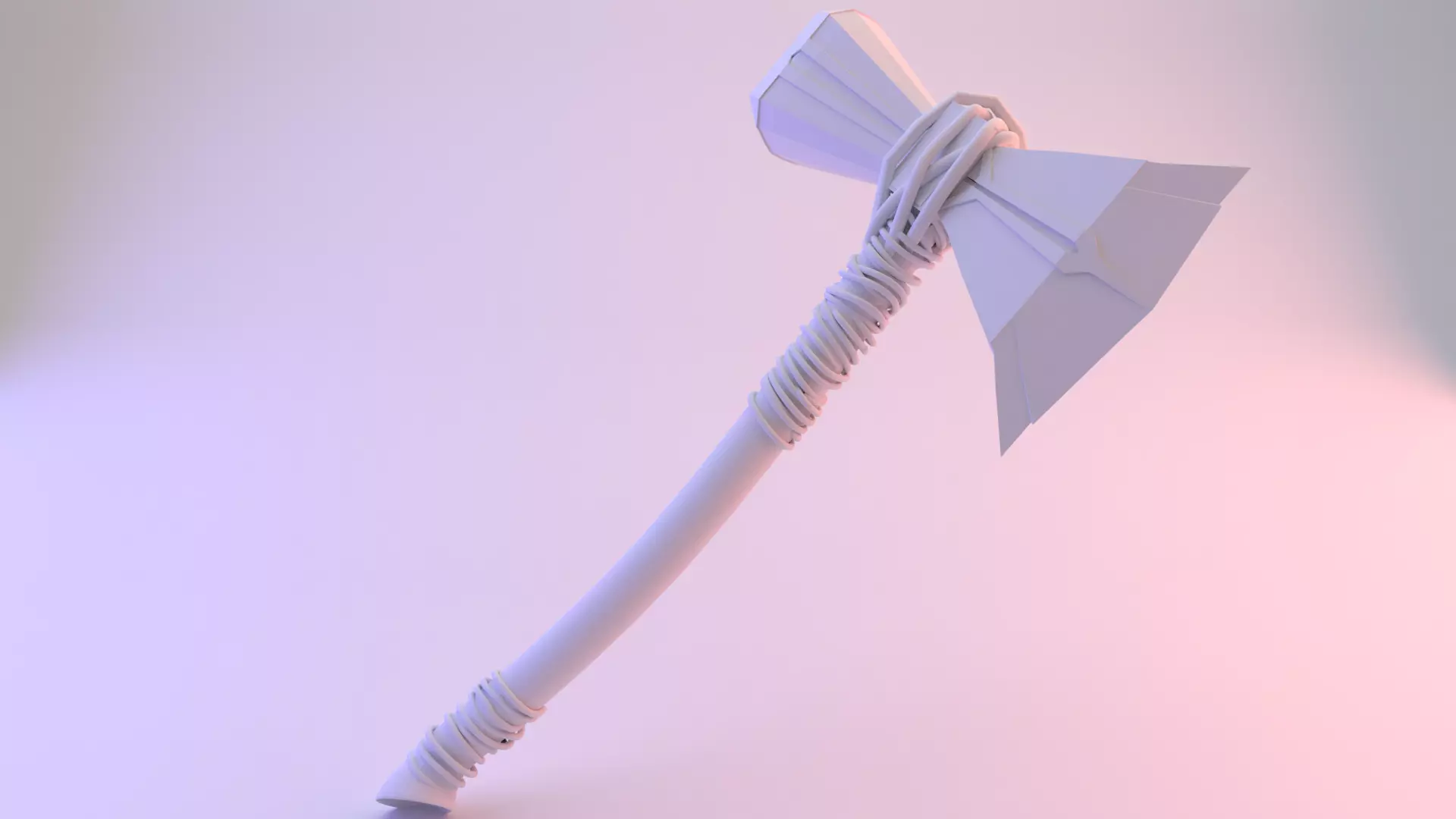 Stormbreaker wrath of gods melee weapon 3D model_0