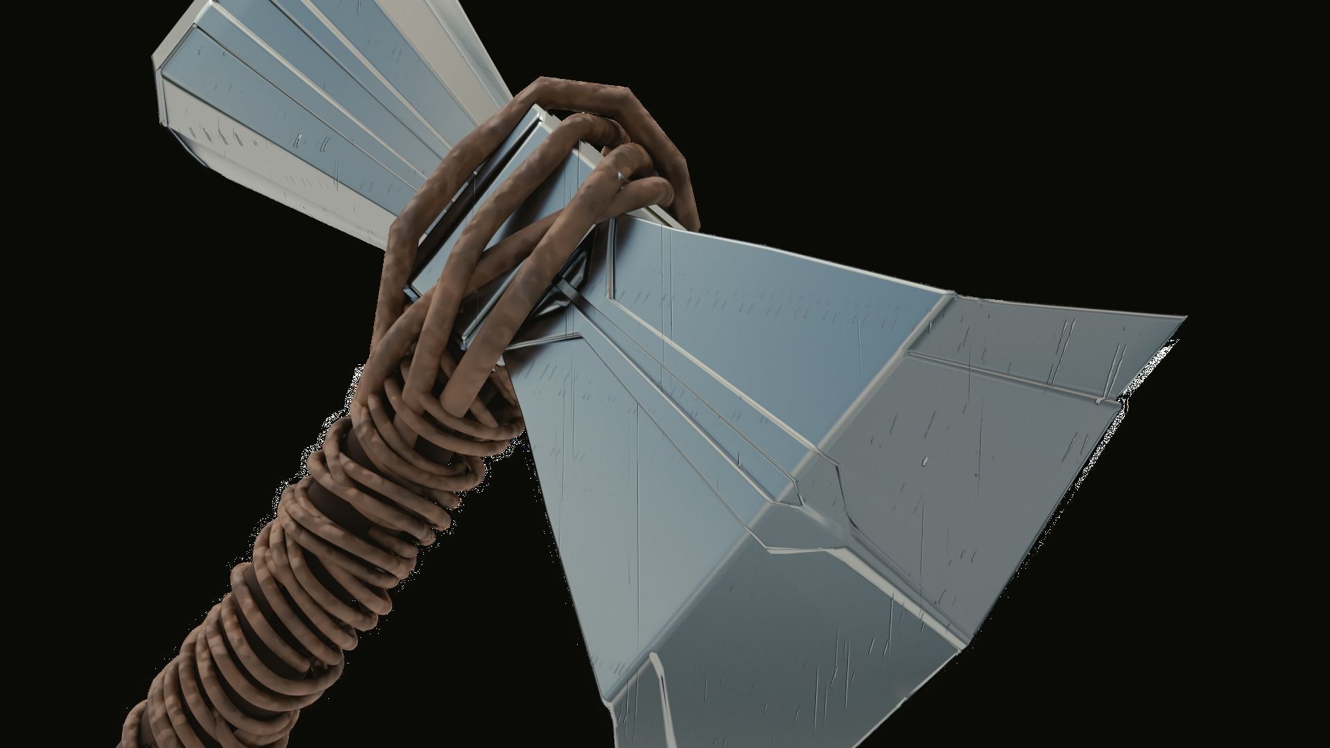 Stormbreaker wrath of gods melee weapon 3D model_14