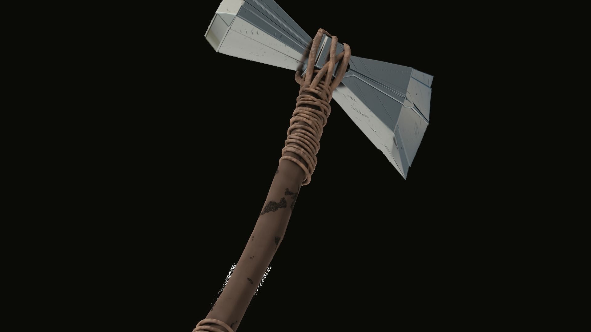 Stormbreaker wrath of gods melee weapon 3D model_9
