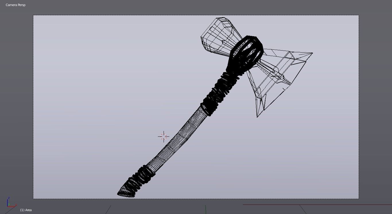 Stormbreaker wrath of gods melee weapon 3D model_2