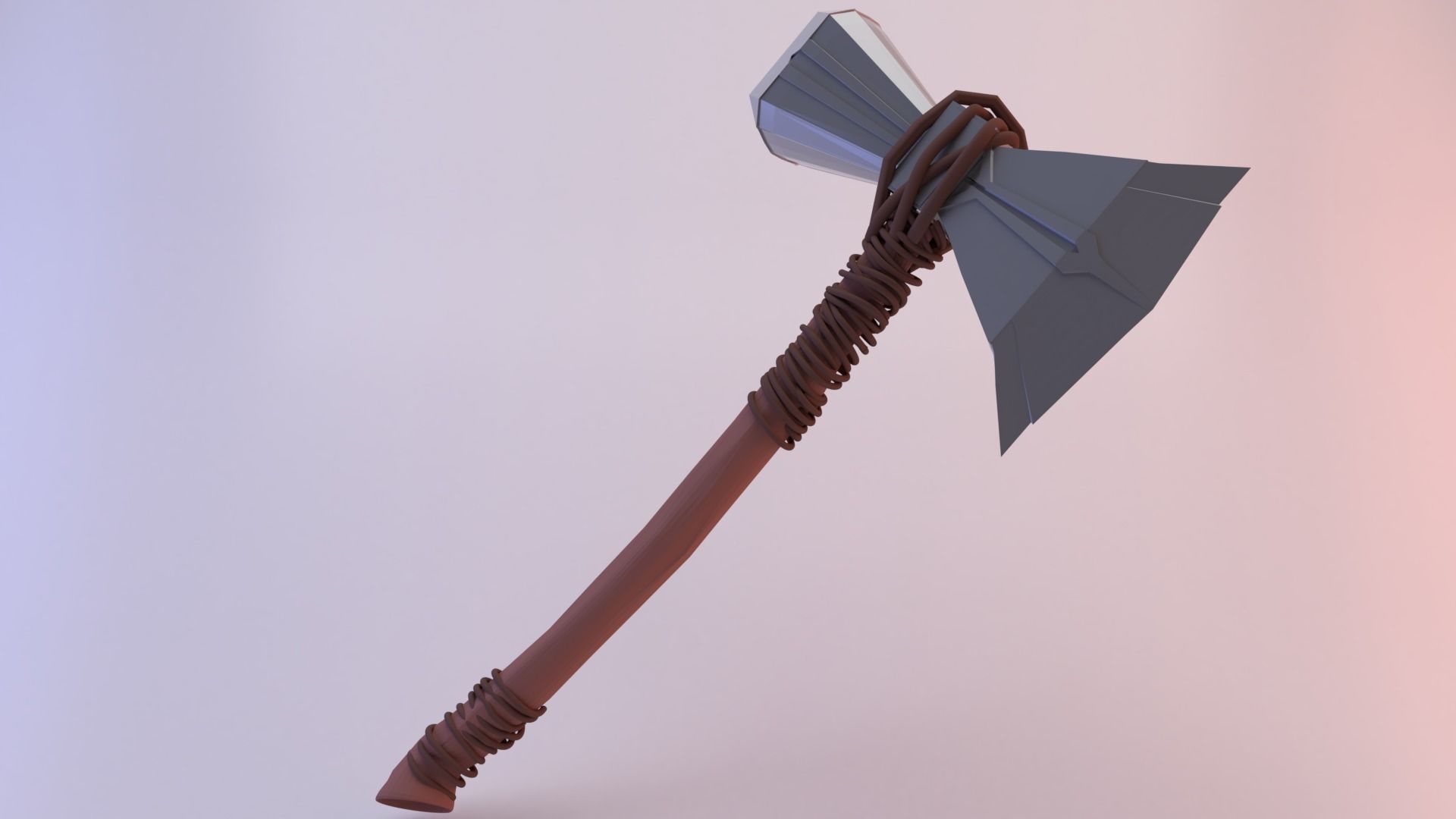 Stormbreaker wrath of gods melee weapon 3D model_1