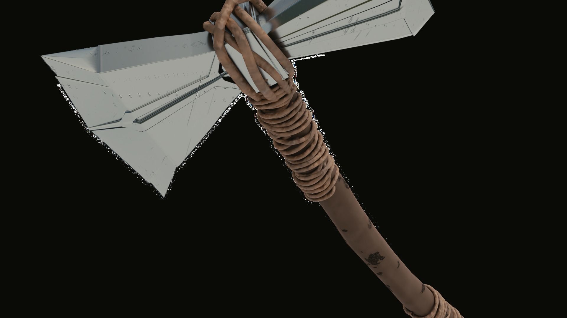 Stormbreaker wrath of gods melee weapon 3D model_13