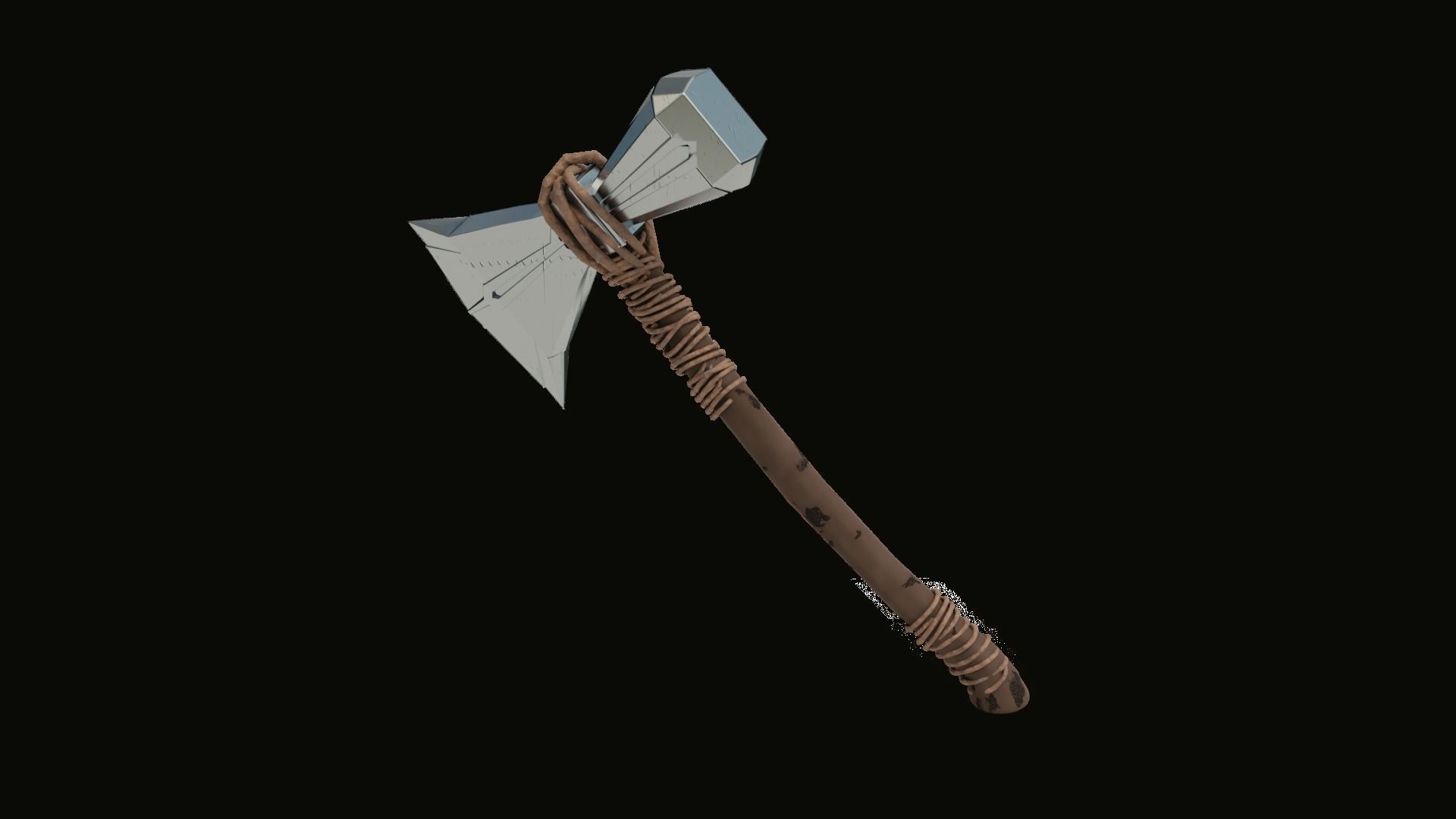 Stormbreaker wrath of gods melee weapon 3D model_31