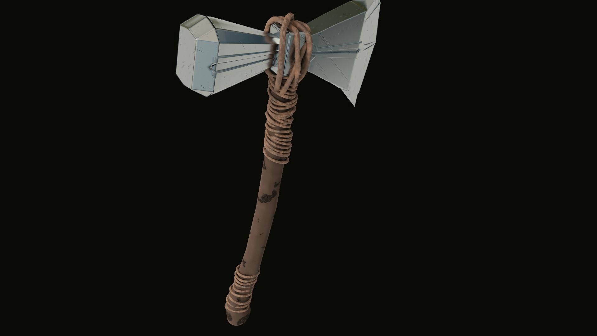 Stormbreaker wrath of gods melee weapon 3D model_11