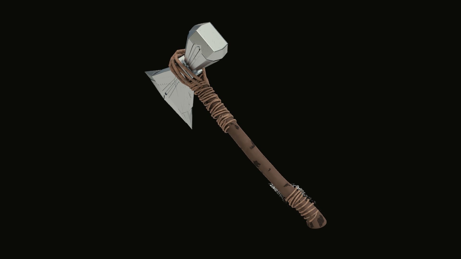 Stormbreaker wrath of gods melee weapon 3D model_32
