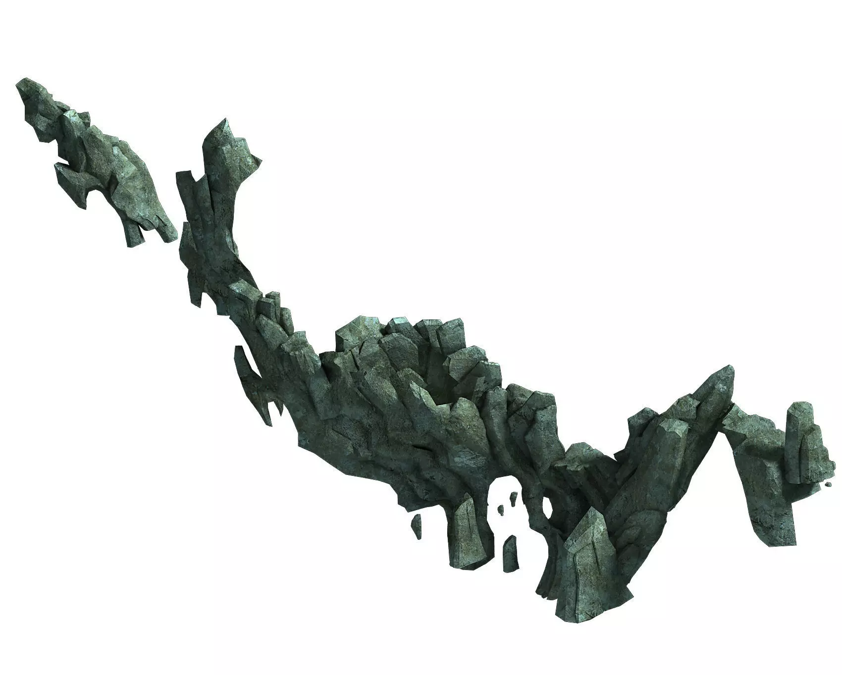 Magic Palace - mountain gravel 01 3D model