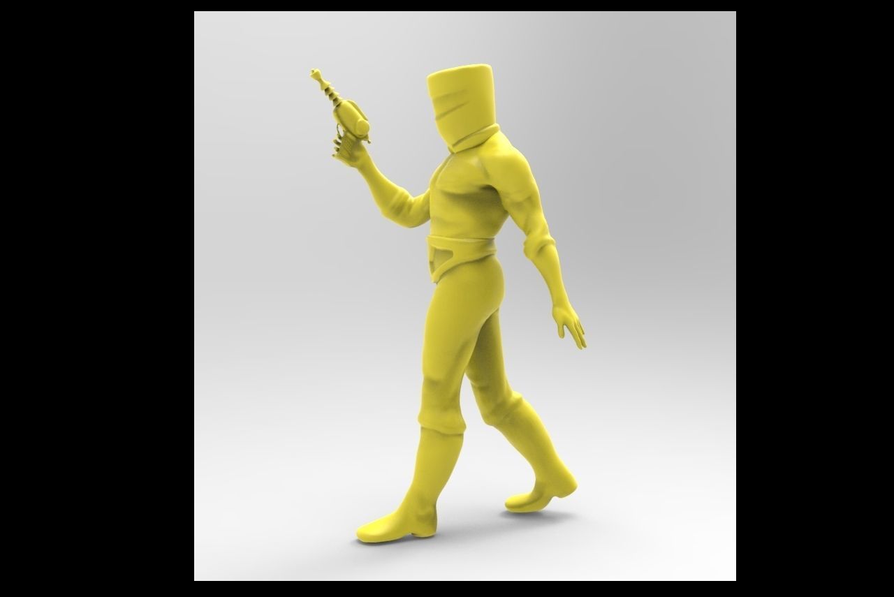 buckethead soldiers 3D print model_3