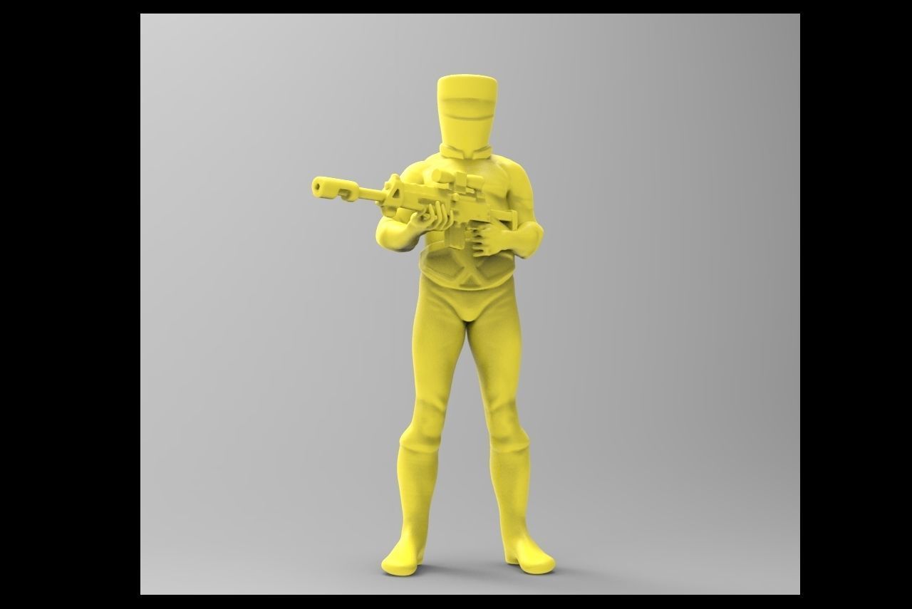 buckethead soldiers 3D print model_6